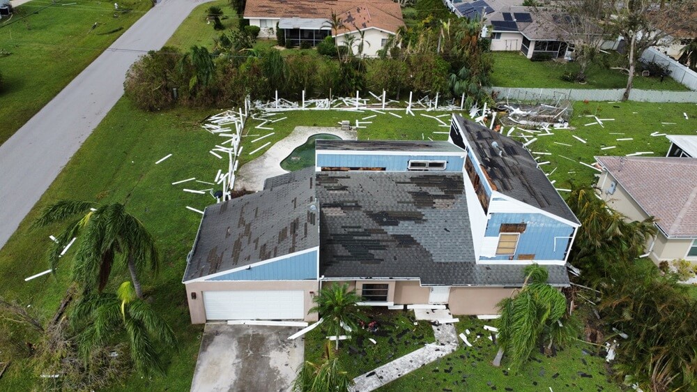 Distressed home in Fort Myers before renovation